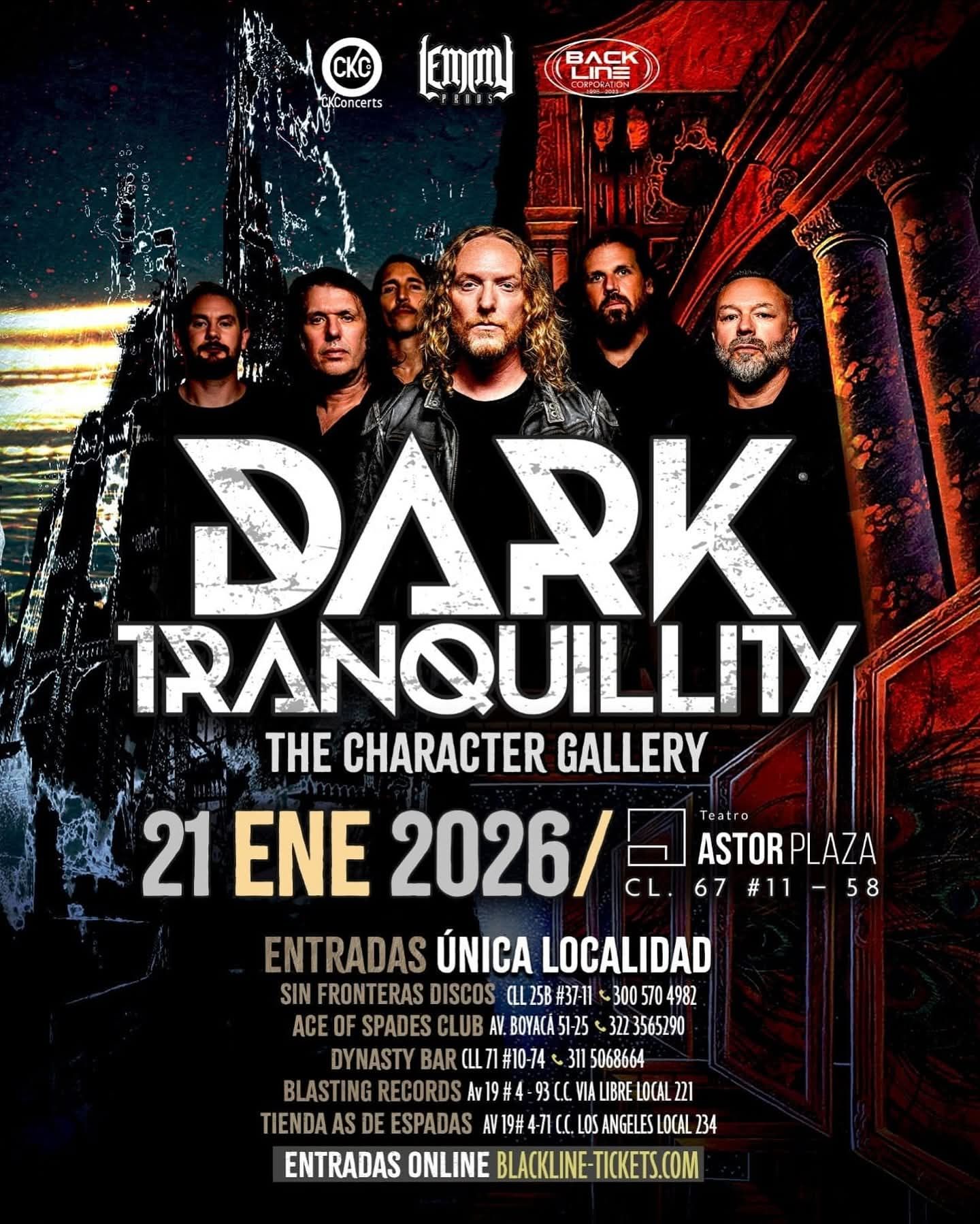 DARK TRANQUILITY - Bogotá 21 de enero 2026