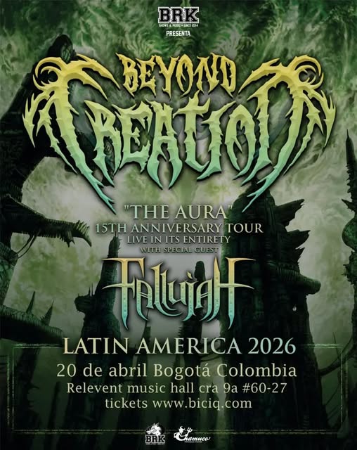 BEYOND CREATION + FALLUJAH - Bogotá, 20 de abril de 2026