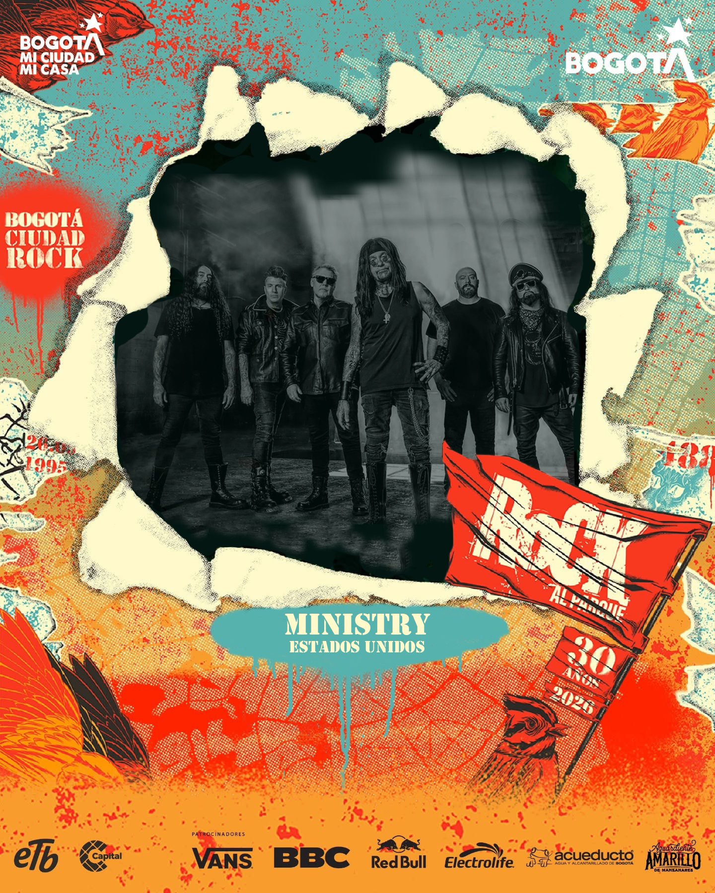 Ministry en Rock al Parque: once años después, el ruido industrial finalmente llega a Colombia